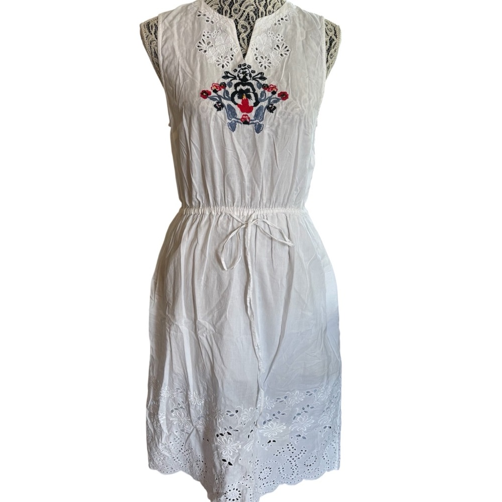 SUNO White Sleeveless Midi Sundress